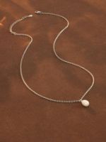 Immagine di Collana in argento bagnato in oro con perla