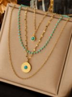 Immagine di Set collane con pietra turchese