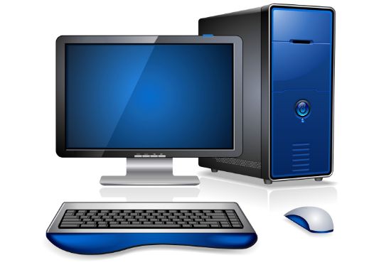 Immagine di Computer Desktop Completo con Monitor, Tastiera e Mouse
