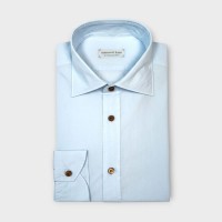 Immagine di Camicia in cotone azzurra 