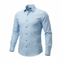 Immagine di Camicia in cotone azzurra 