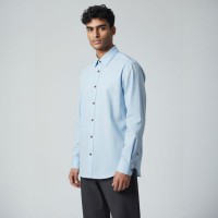 Immagine di Camicia in cotone azzurra 