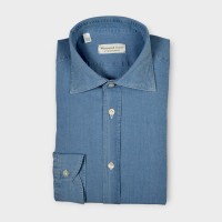 Immagine di Camicia in cotone effetto jeans 
