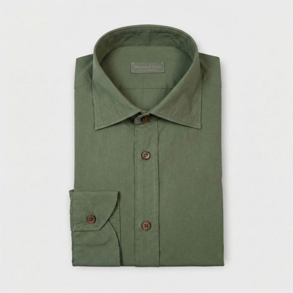 Immagine di Camicia in cotone verde