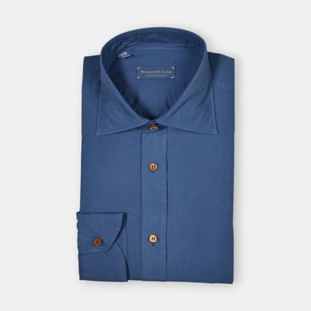 Immagine di Camicia in cotone blu 